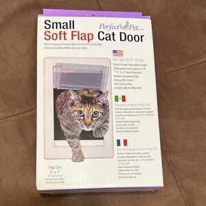Small Soft Flap Cat Door - White, new w/o tags, box is still sealed shut